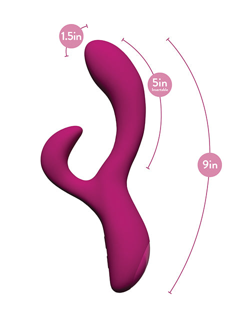 Blush Quinn Rabbit Vibrator - Burgundy