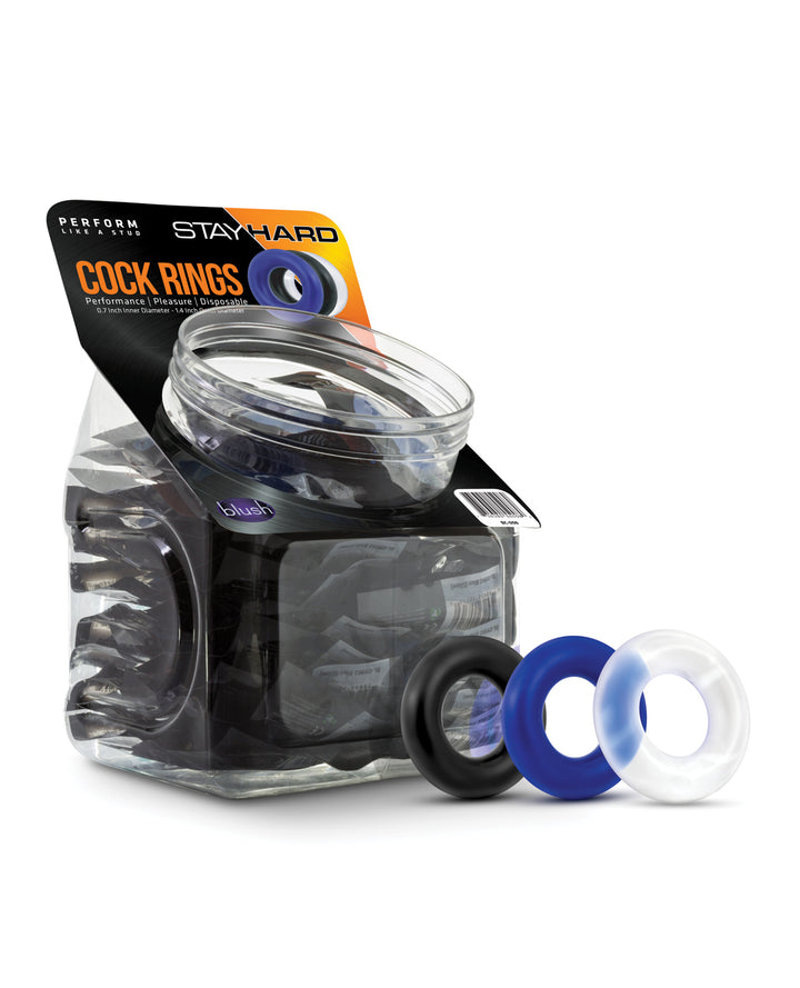 Blush Stay Hard Donut Rings - Display of 50