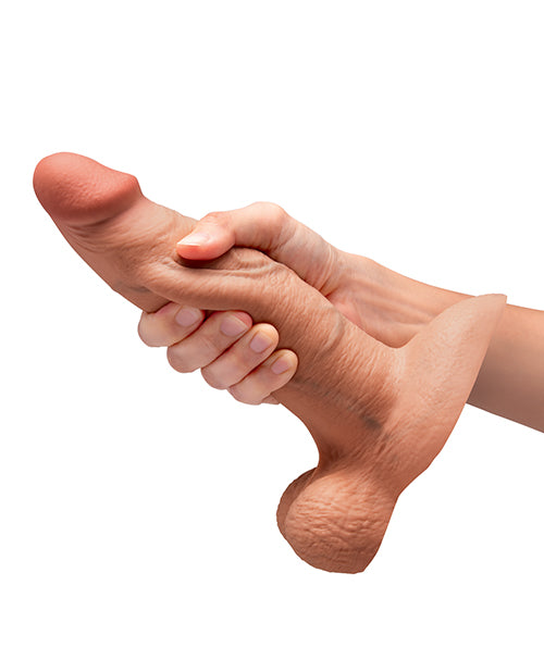 b-Vibe Slipskin 8" Girthy - Mocha