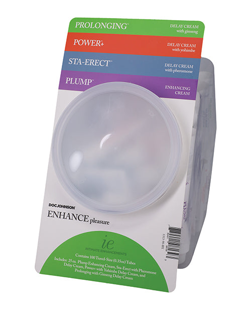 NO ETA Intimate Enhancements Enhance Pleasure Display - .35 oz Tube Bowl of 100
