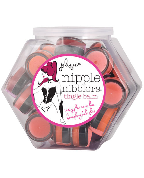 Jelique Nipple Nibblers Tingle Balm Mini Fishbowl - 3 g Asst. Flavors Bowl of 36