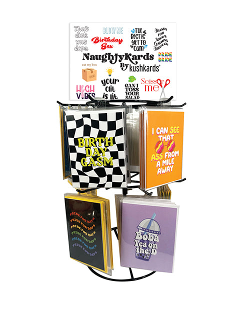 Kush Kards 2 Tier Spinner Rack w/72 Units
