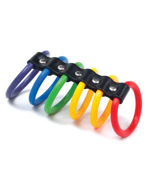 KinkLab Stockroom 6 Gates of Pride Cockrings - Bulk