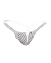 Male Basics Y Buns Thong White Sheer XL