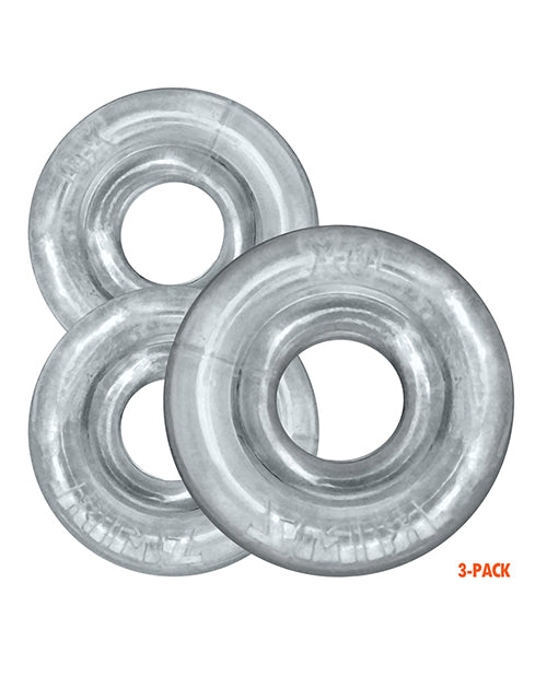 Oxballs Rimringz Multi Size 3 Pack of Cock Rings - Clear