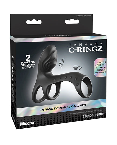 Fantasy C-Ringz Ultimate Couples Cage Pro - Black
