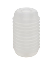 Pop Sock! Ribbed Masturbator - Clear