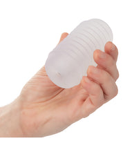 Pop Sock! Ribbed Masturbator - Clear
