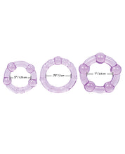 Silicone Island Rings - Purple