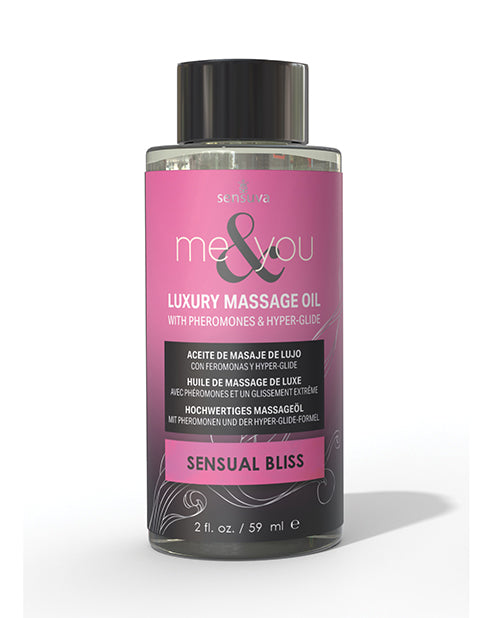 Sensuva Me & You Massage Oil - 2 oz Sensual Bliss