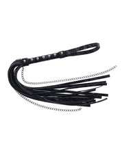Sportsheets Velvet Noir Chain Flogger - Black