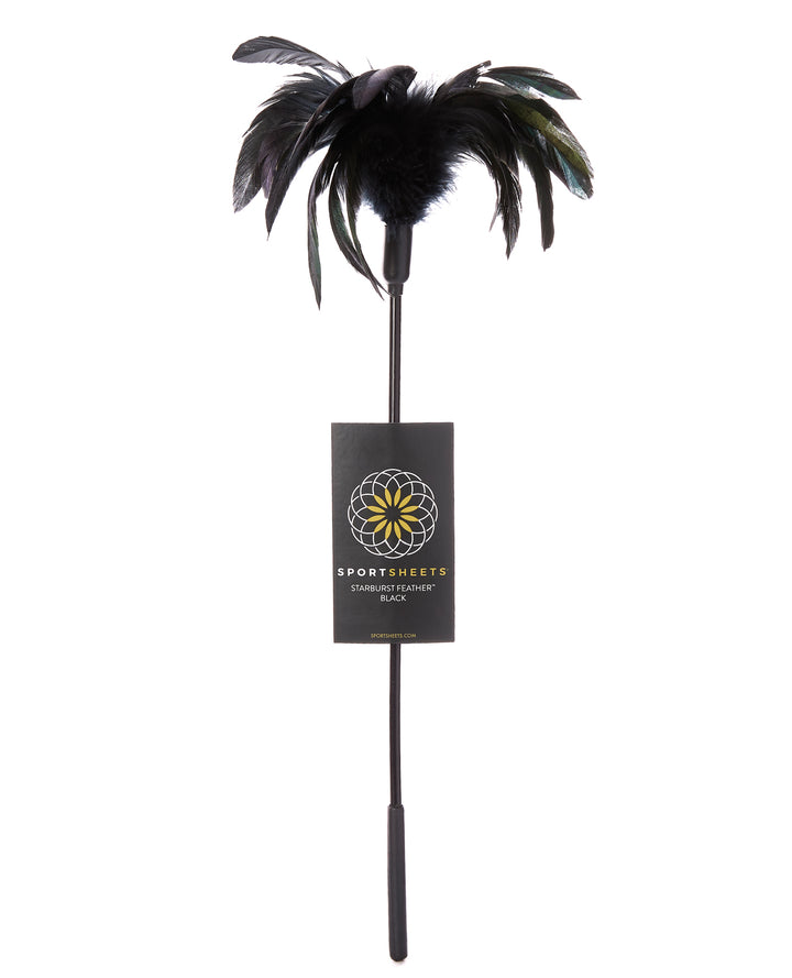 Sportsheets Body Tickler Starburst Feather - Black