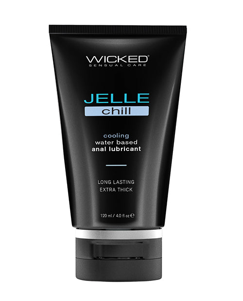 Wicked Sensual Care Jelle Chill Waterbased Anal Gel Lubricant - 4 oz