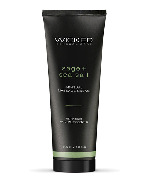 Wicked Sensual Care Sage & Sea Salt Massage Cream - 4 oz