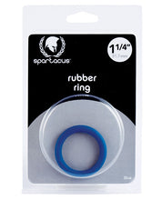 Spartacus 1.25' Rubber Cock Ring - Blue