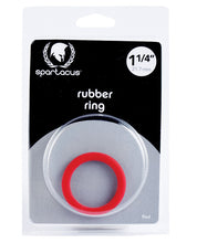 Spartacus 1.25' Rubber Cock Ring - Red