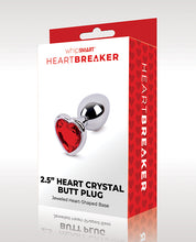 WhipSmart Heartbreaker 2.5' Heart Crystal Butt Plug - Red