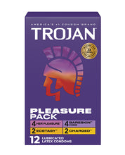 Trojan Pleasure Condoms - Asst. Box of 12