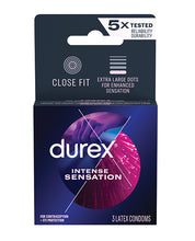 Durex Intense Sensation Condoms - Box of 3
