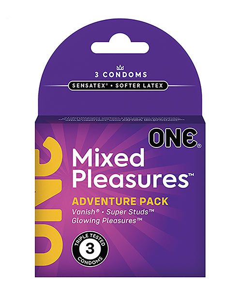 One Mixed Pleasures Condoms - Box of 3
