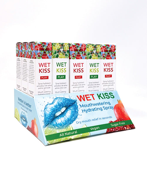 Exsens Wet Kiss POS Display - 7 Wet Kiss X 2 Flavors