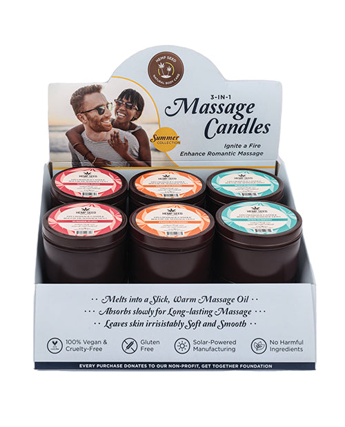Earthly Body Summer 2025 Display w/Tester - 3 Scents Display of 12