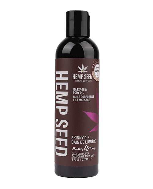 Earthly Body Massage & Body Oil - 8 oz Skinny Dip