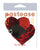 Pastease Color Changing Flip Sequins Hearts - Red/Black O/S
