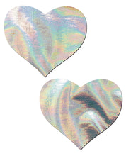 Pastease Hologram Heart - Silver O/S