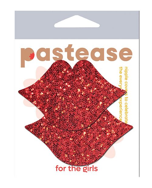 Pastease Glitter Lips - Red O/S
