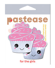 Pastease Cupcake Glittery Frosting Nipple Pastie - White O/S