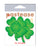 Pastease Four Leaf Clover Glitter Velvet Pumping Shamrock - Green O/S