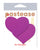 Pastease Basic Heart Black Light Reactive - Neon Purple O/S