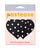 Pastease  Heart w/Polka Dot - White/Black O/S