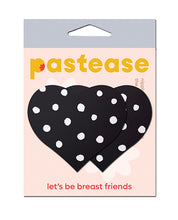 Pastease  Heart w/Polka Dot - White/Black O/S