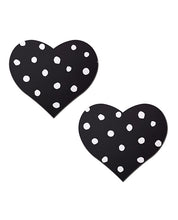 Pastease  Heart w/Polka Dot - White/Black O/S