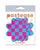 Pastease Neon Checkered Petal - Pink/Blue O/S