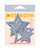 Pastease Glitter Peek a Boob Stars - Silver O/S