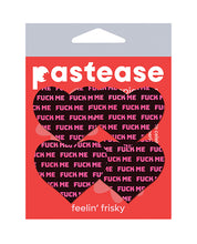 Pastease Petites Fuck Me Hearts - Black/Pink O/S