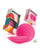 Pastease HALOS Silicone Nipple Covers w/Travel Box - Neon Pink D+ Cup 10 or More Uses