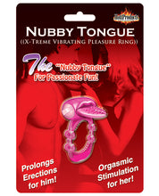 Nubby Tongue X-Treme Vibrating Pleasure Ring - Magenta