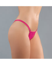 Adore Between the Cheats Wetlook Panty Hot Pink O/S