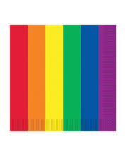 Pride Luncheon Napkins - Rainbow Pack of 16