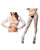 Beverly Hills Naughty Girl Crotchless Mixed Hole Leggings White O/S