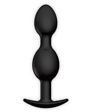 Pretty Love 4.05' Silicone Anal Plug w/Ball - Black