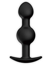 Pretty Love 4.92' Silicone Anal Plug w/Ball - Black