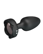 Pretty Love Osborn Medium Butt Plug w/Multi Color Bottom Light - Black