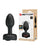 Pretty Love Olman Small Butt Plug w/Multi Color Bottom Light - Black
