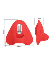 Pretty Love Carnation Manta Ray Finger Vibe - Red