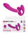 Pretty Love Valerie Vibrating Strapless Strap On - Fuchsia